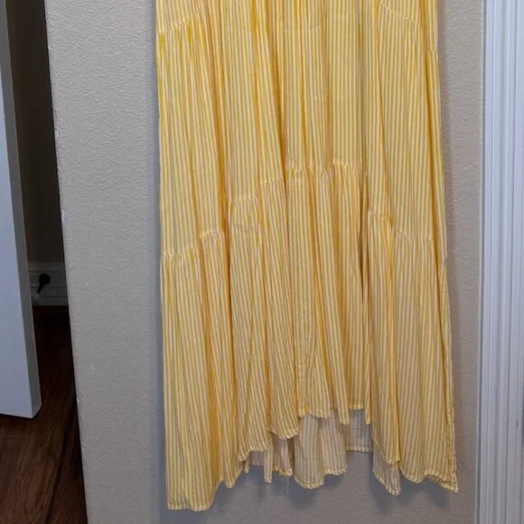 Yellow Striped Maxi Dress - Picture 2 of 5